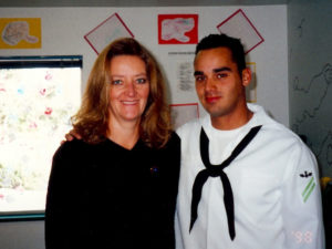 Navy SEAL Marc Allen Lee with his mother, Debbie